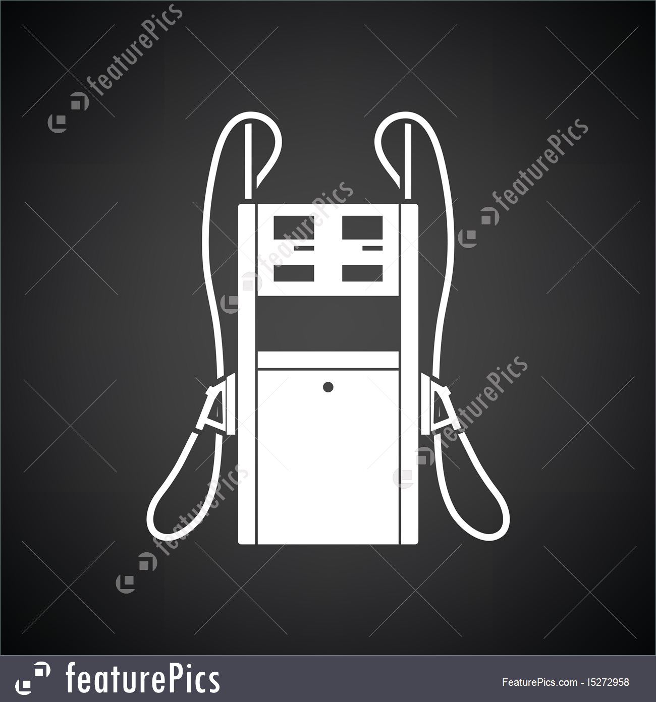 1300x1392 Fuel Station Icon Illustration