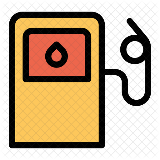 512x512 Fuel Station Icon Of Colored Outline Style