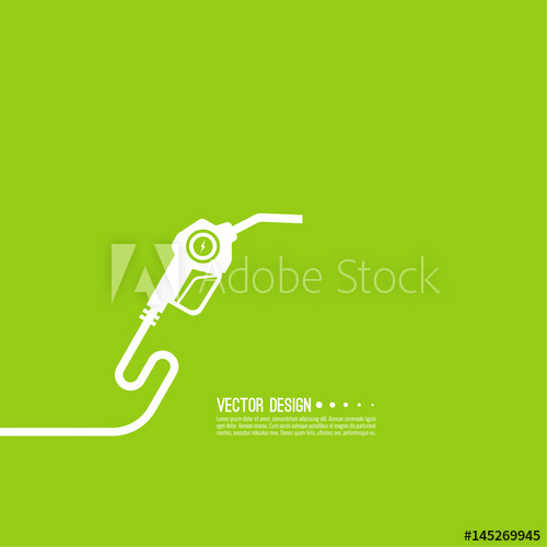 500x500 Gasoline Pump Nozzle Sign Gas Station Icon Electro Refill Symbol