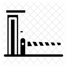 256x256 Parking Gate Icon Of Glyph Style