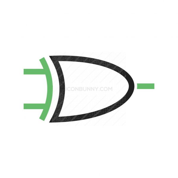 600x600 Xor Gate Line Green Black Icon