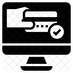 256x256 Payment Gateway Icon Of Glyph Style