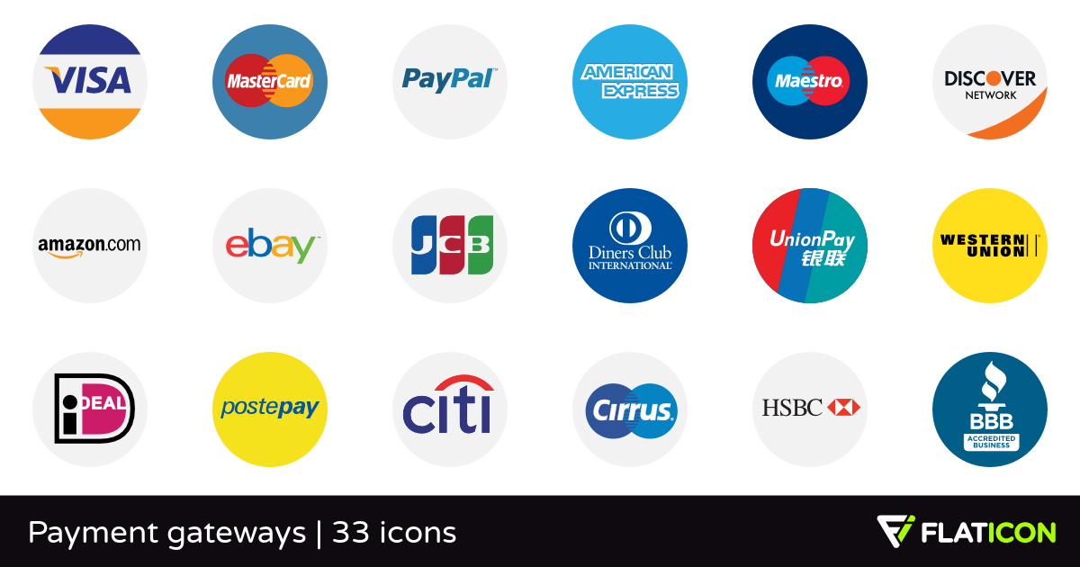 1200x630 Payment Gateways Free Icons
