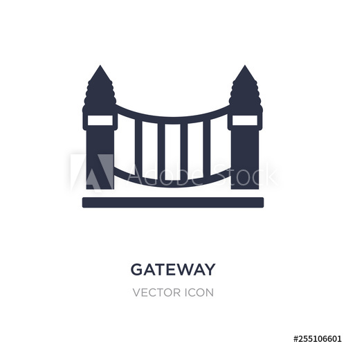 500x500 Gateway Icon On White Background Simple Element Illustration