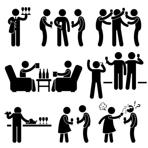 Cocktail Party Man Friend Gathering Enjoying Wine Beer Stick 490x490 Cocktail Party Man Friend Gathering Enjoying Wine Beer Stick