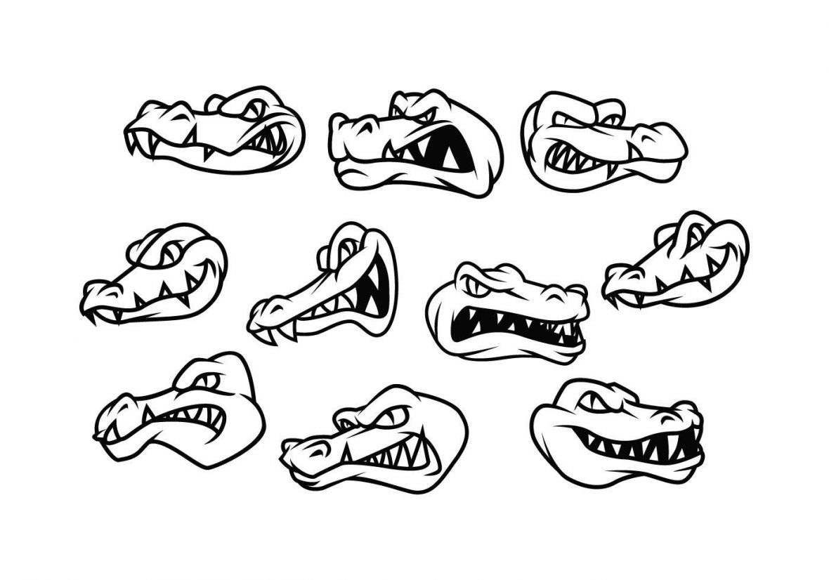 1180x826 Free Gator Vector Icon Pack