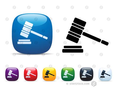 480x360 Gavel Icon Set Staystock