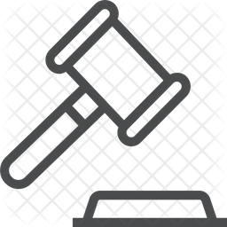 256x256 Gavel Icon Of Line Style