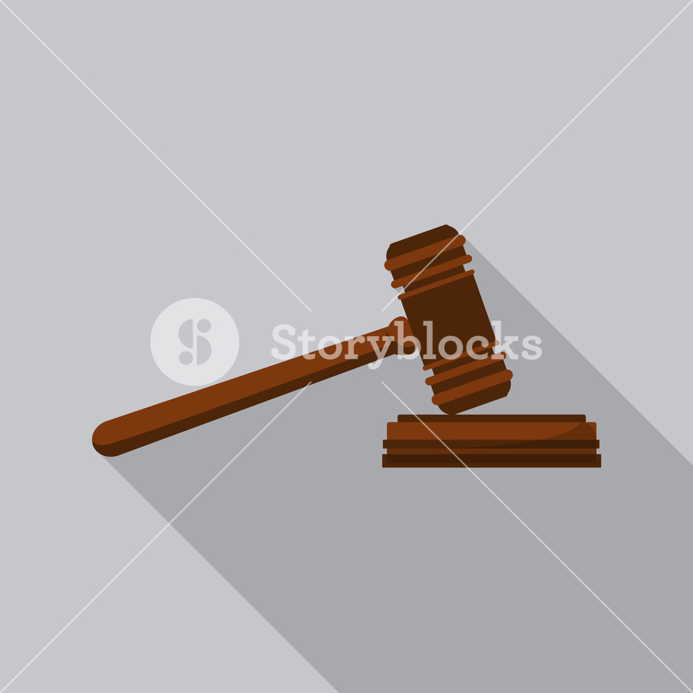 1000x1000 Judge Gavel Icon Flat Illustration Of Judge Gavel Vector Icon