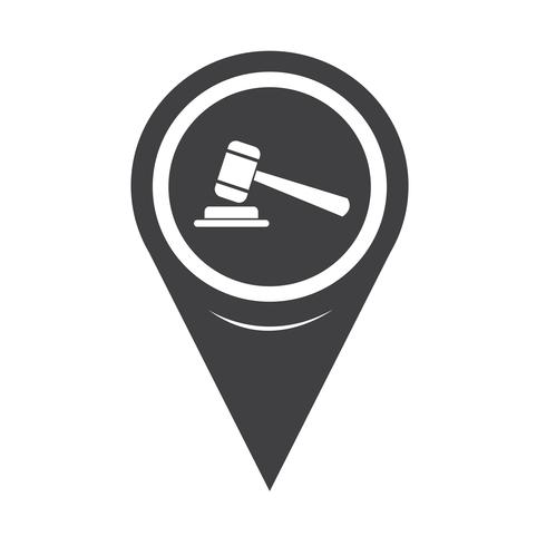 490x490 Map Pointer Gavel Icon