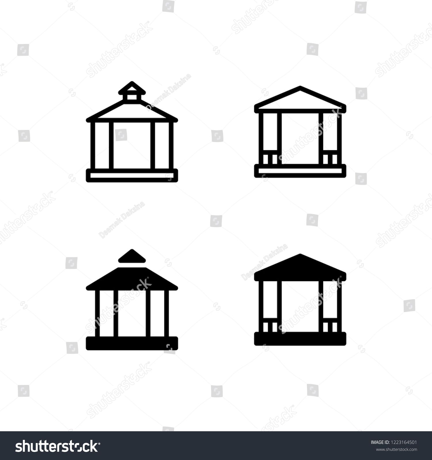 1500x1600 Gazebo Icon Design Gazebo, Temple, Garden, Park, Pavilion, Icon