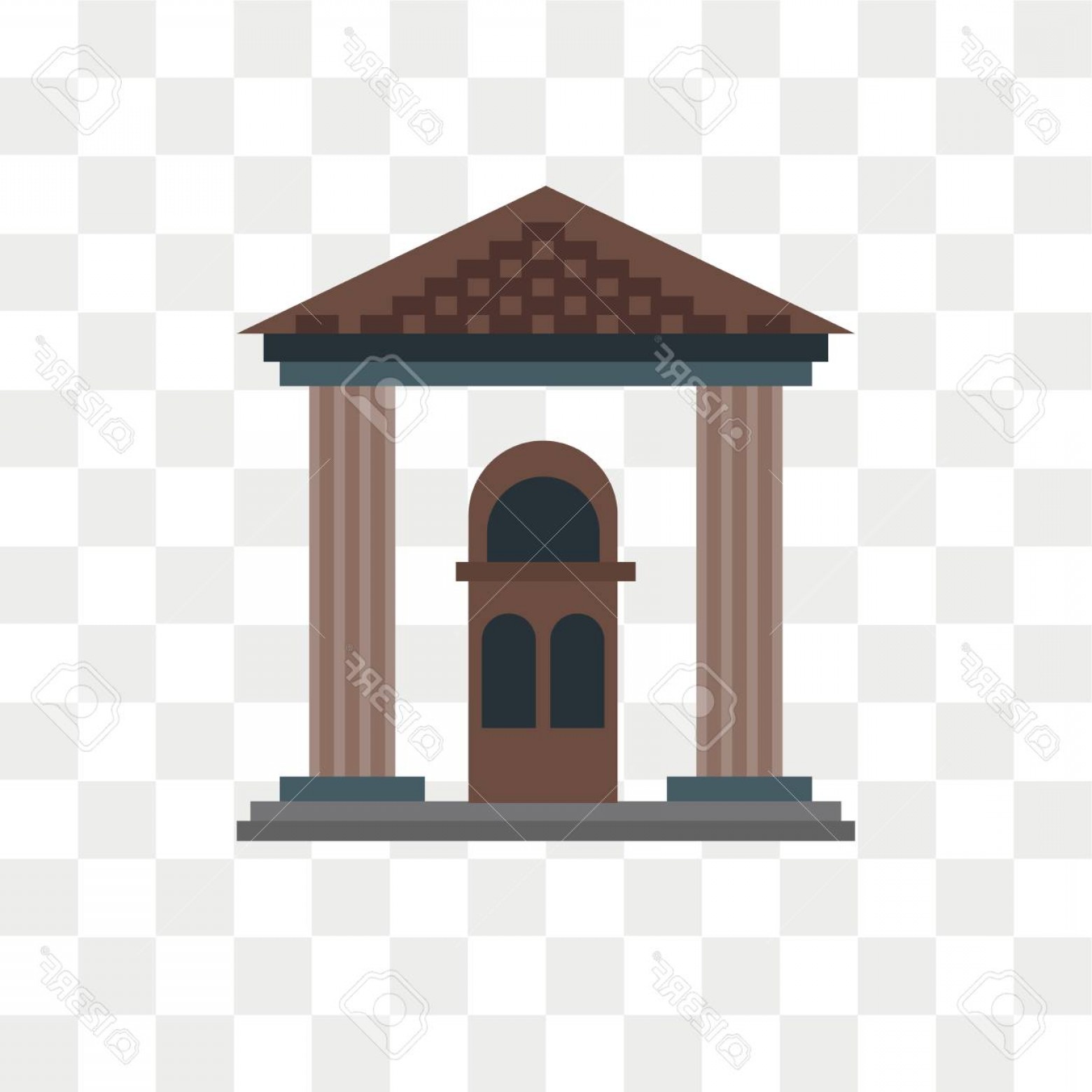 1560x1560 Photostock Vector Museum Vector Icon Isolated On Transparent