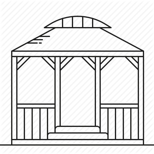 512x512 Garden, Gazebo, Park Icon