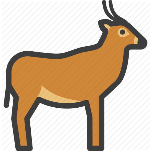 512x512 African, Animal, Antelope, Gazelle Icon