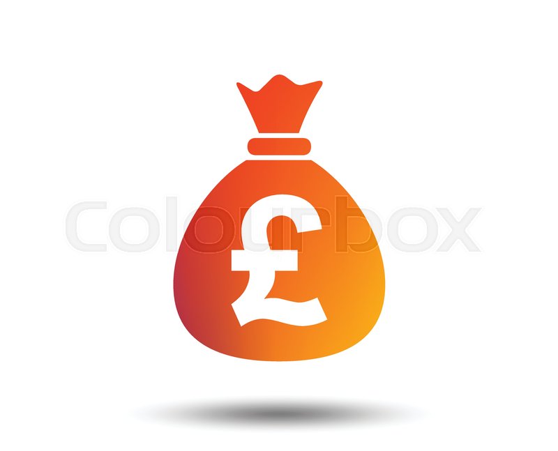 800x647 Money Bag Sign Icon Pound Gbp Stock Vector Colourbox