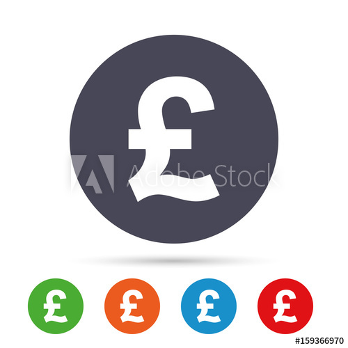 500x500 Pound Sign Icon Gbp Currency Symbol
