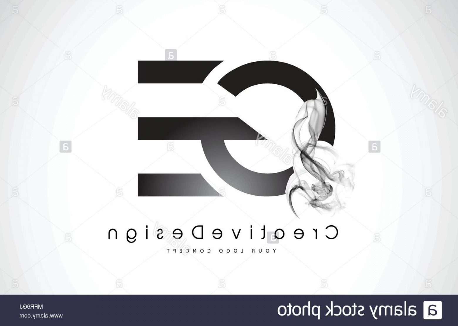 1560x1110 Ge Letter Logo Design With Black Smoke Creative Modern Smoke