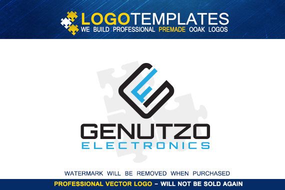 570x380 Simple Letter Ge Icon Logo Design Vector Letters