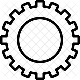 256x256 Gear Icon Of Line Style