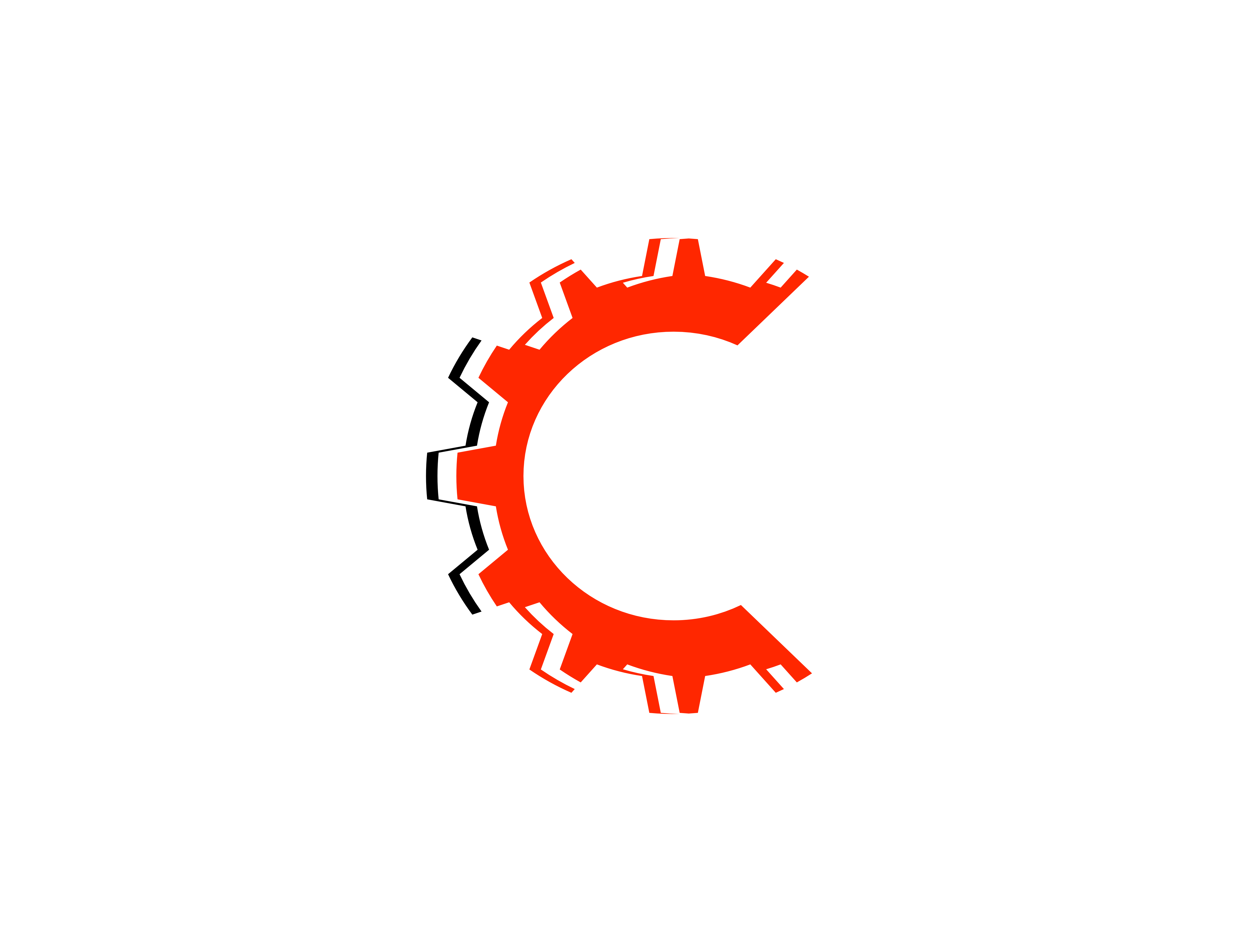 5000x3846 C Letter Gear Icon Vector Logo Graphic