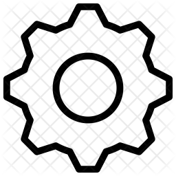 256x256 Gear Icon Of Line Style