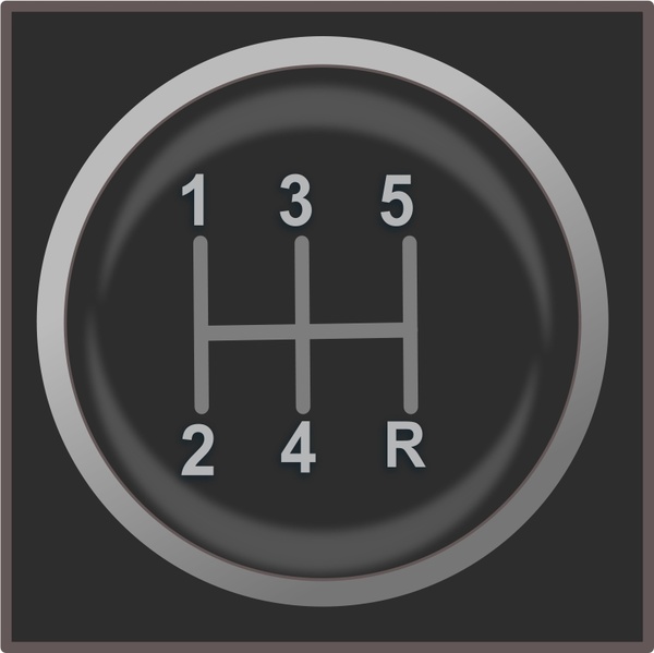 600x599 Gear Shift Knob Icon Free Vector In Open Office Drawing