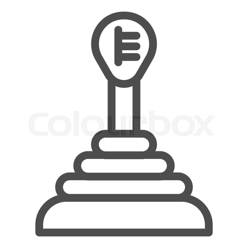 800x800 Transmission Line Icon Gear Shift Stock Vector Colourbox