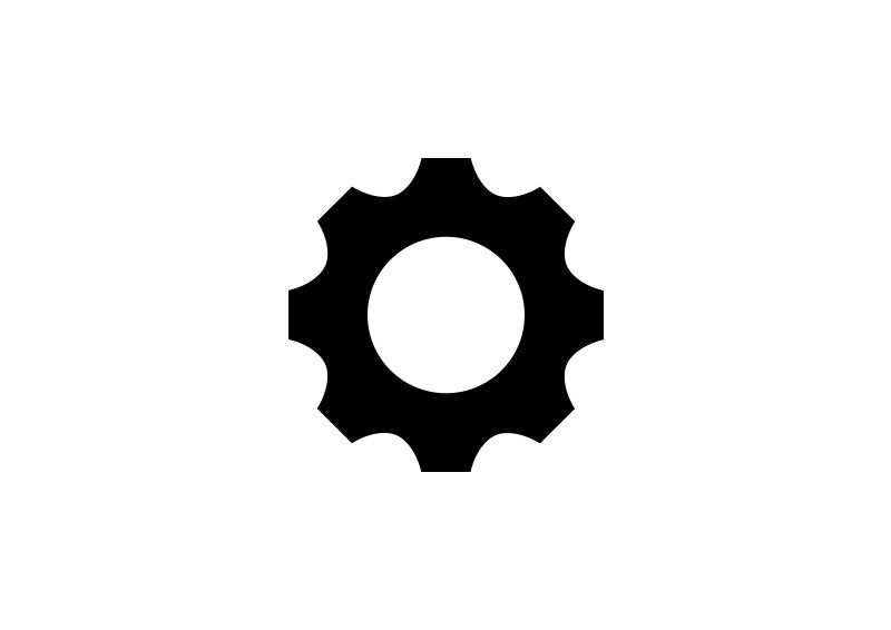 800x566 Single Gear Wheel Icon Simple Vector Icons Gear Wheels, Gears
