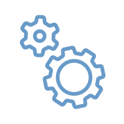 Gears Icon Blue 244x244 Gears Icon Blue