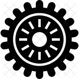 Gears Icon Of Glyph Style 256x256 Gears Icon Of Glyph Style