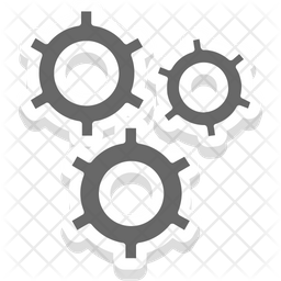 Gears Icon Of Sticker Style 256x256 Gears Icon Of Sticker Style