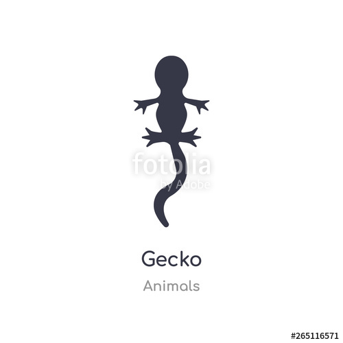 500x500 Gecko Icon Isolated Gecko Icon Vector Illustration From Animals