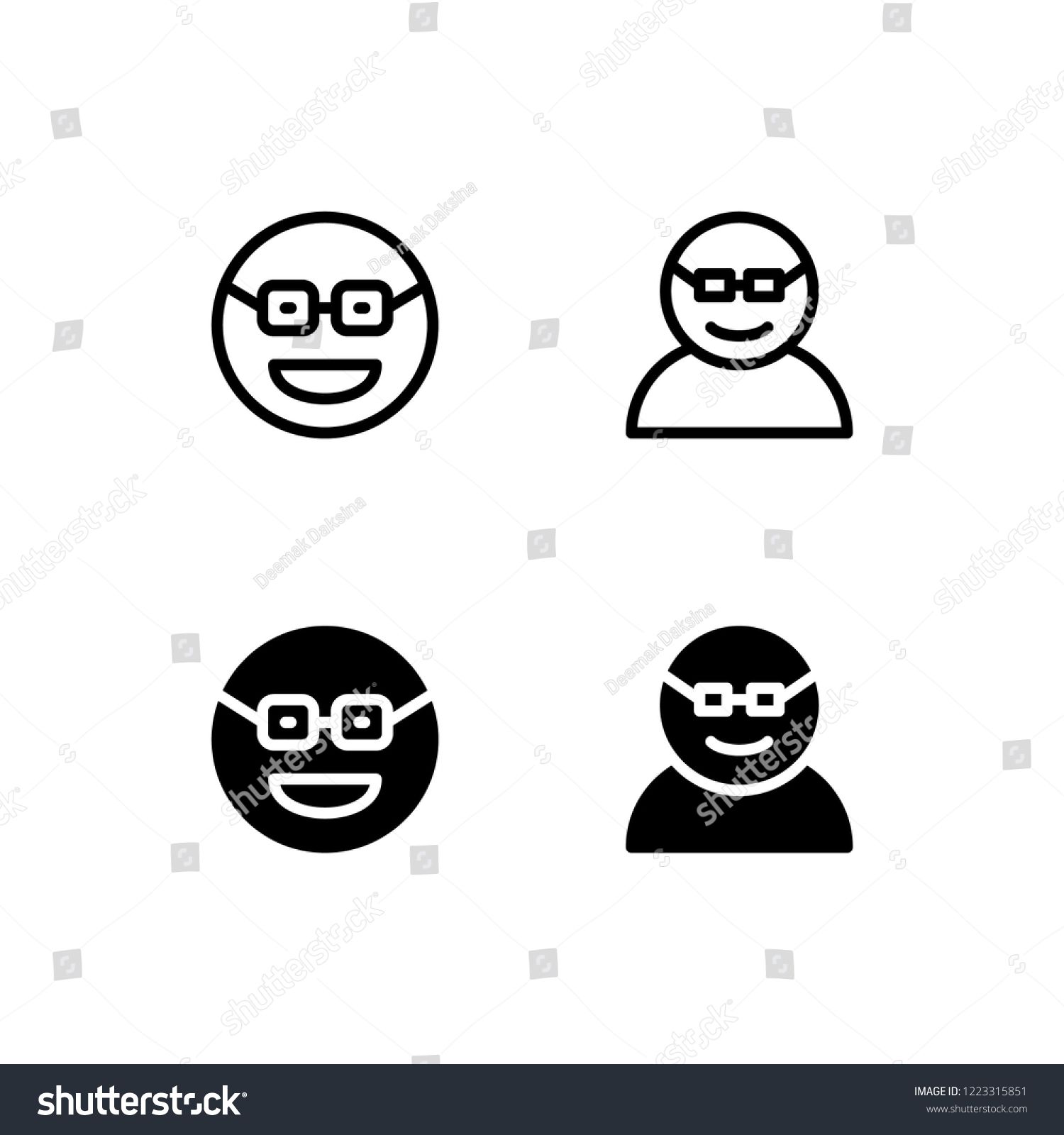 1500x1600 Geek Icon Design Geek, Nerd, Glasses, Student, Programmer, Icon