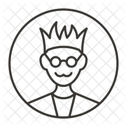 256x256 Geek Icon Of Line Style