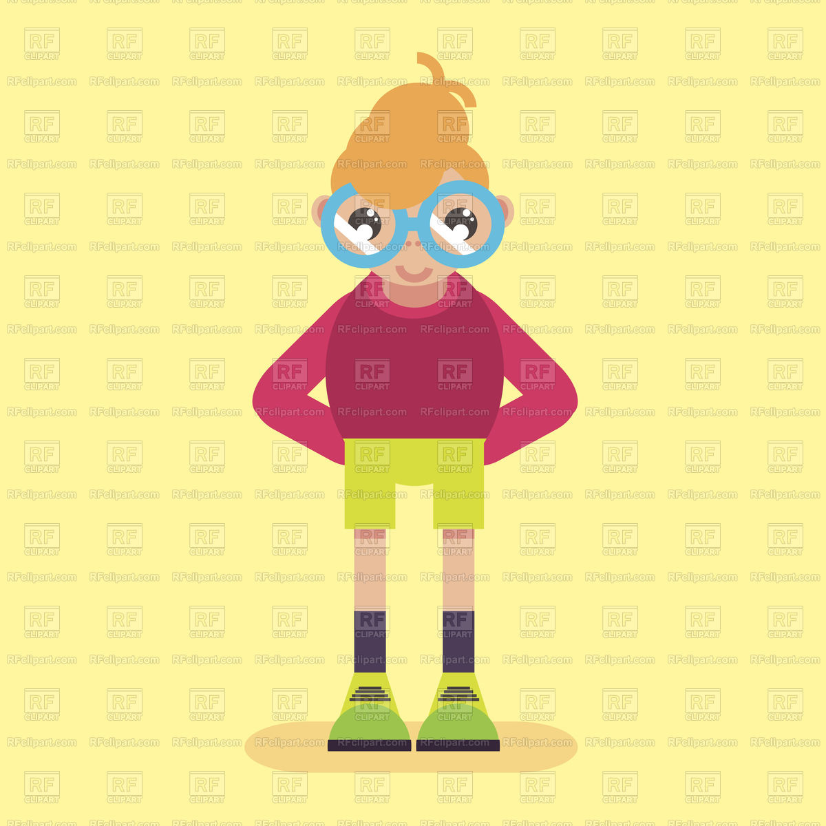 1200x1200 Geek Icon Vector Image Of People Vectorup