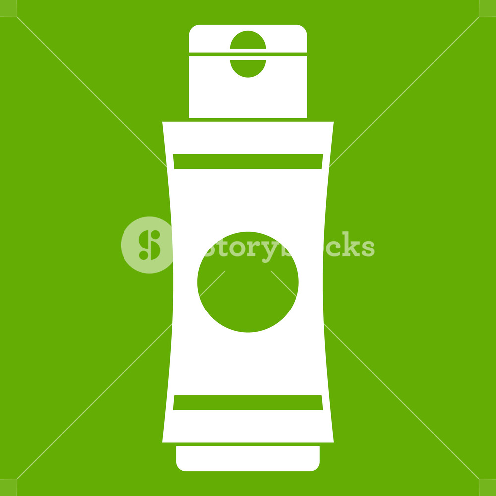 1000x1000 Tube Of Cream Or Gel Icon White Isolated On Green Background