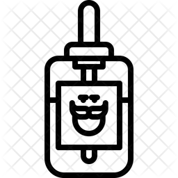 256x256 Beard Gel Icon Of Line Style