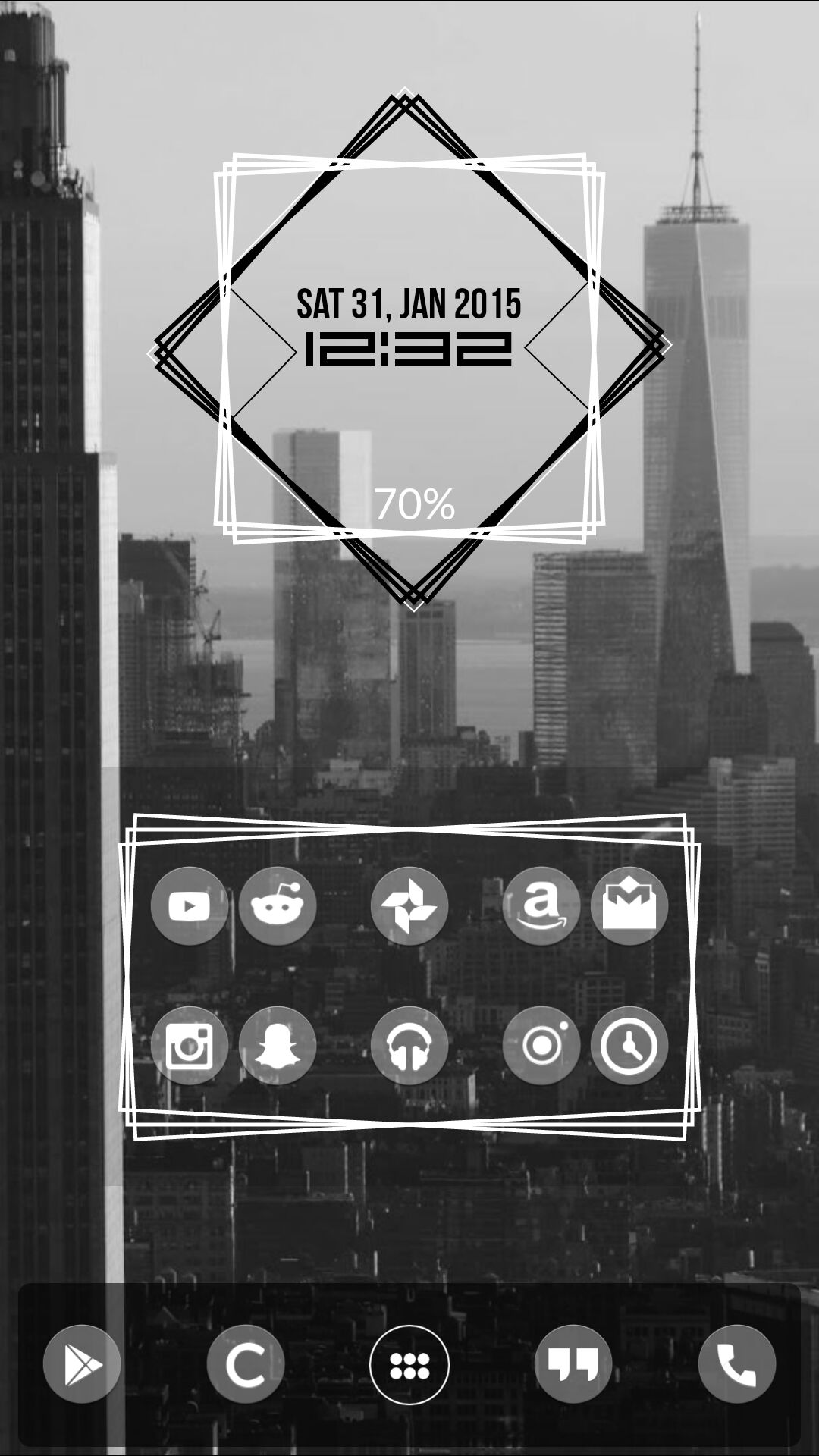 1080x1920 Vibrate Looking Theme Gel Icon Pack