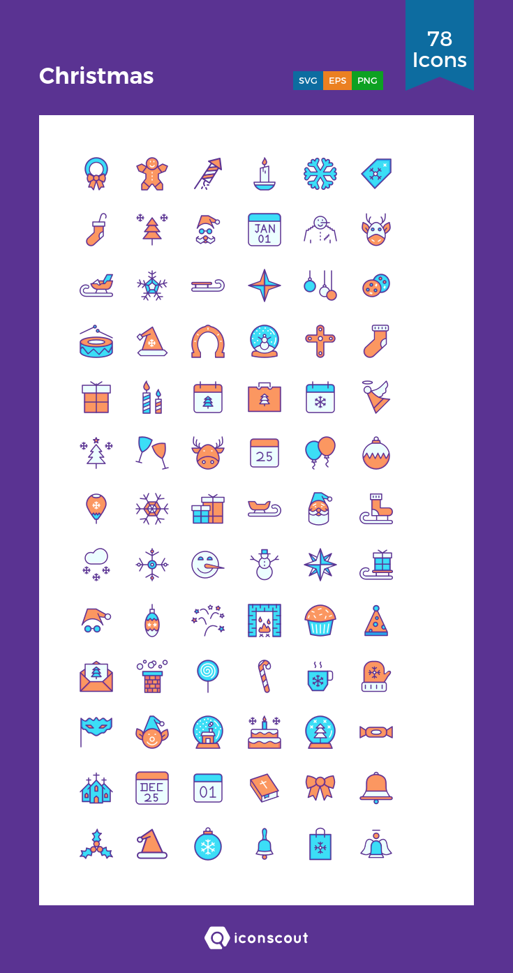 735x1394 Christmas Icon Pack