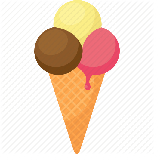 512x512 Cone, Dessert, Drip, Food, Gelato, Ice Cream, Palpable Icon