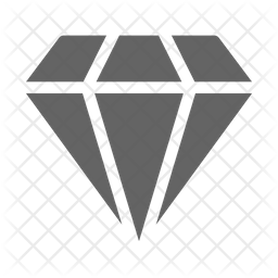 256x256 Gem Icon Of Glyph Style