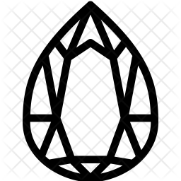 256x256 Gem Icon Of Line Style