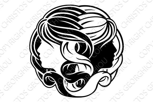 580x386 Zodiac Signs Gemini Twins Icon Graphics A Gemini Twins Horoscope