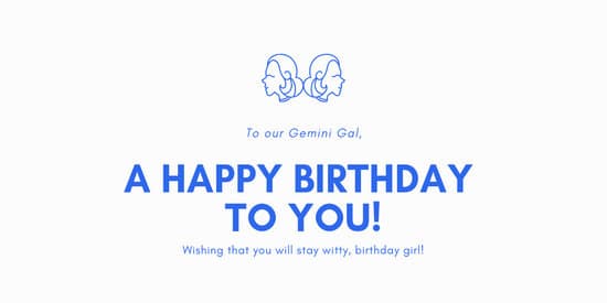 550x275 Blue And White Gemini Icon Birthday Twitter Post