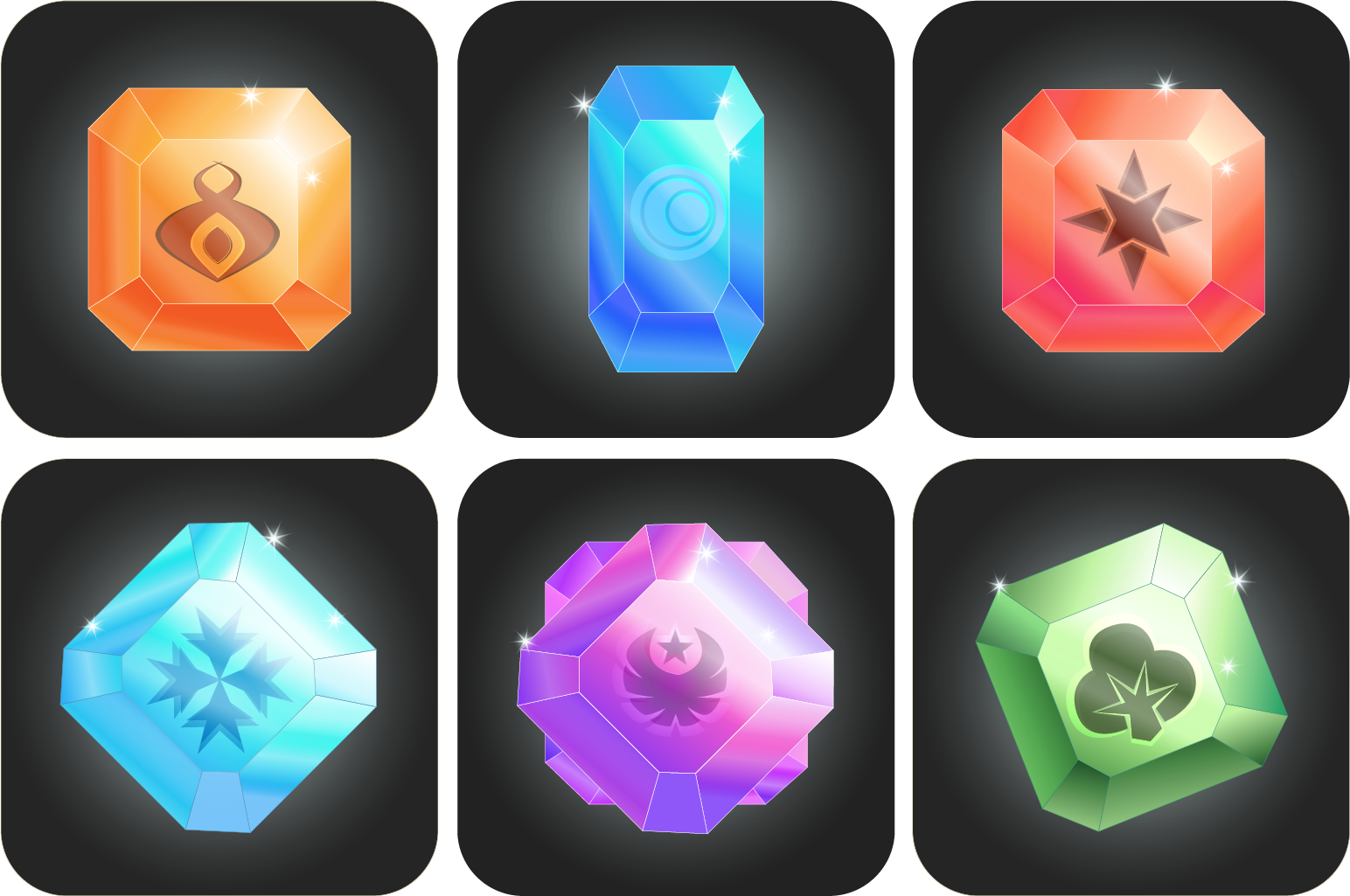 1544x1025 Free Gems Icon Pack Gamedev Market