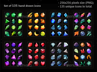 400x300 Gems Icons
