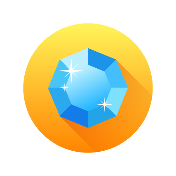 600x600 Create A Set Of Flat Precious Gems Icons In Adobe Illustrator