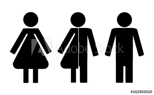 500x309 Set Of Restroom Icons Including Gender Neutral Icon