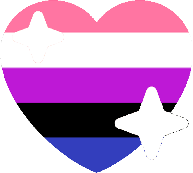 677x608 Hd Genderfluid Sparkle Heart Discord Emoji