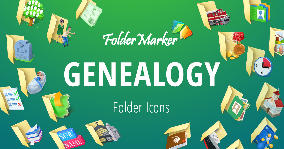 1200x630 Genealogy Folder Icons
